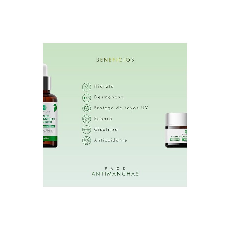 PUREZA NATUR Kit Antimanchas Glow Sérum Ácido Tranexámico + Crema