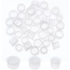 GORGECRAFT 48PCS 3 Sizes Clear Plastic Wine Bottle Stoppers 37/64"