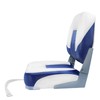 ofyou New Low Back Folding Boat Seat (White/Blue(1 seat))