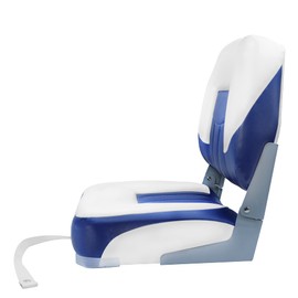 ofyou New Low Back Folding Boat Seat (White/Blue(1 seat))