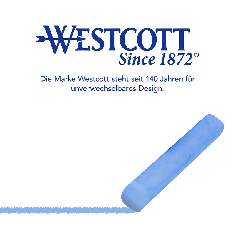 Westcott Chalk Pack of 12 Colourful | Pack of 12