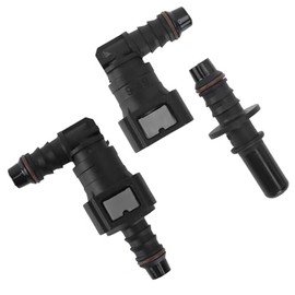 Fuel Line Connector Hose Coupling Pack of 2 Petrol Hose Coupling 90° Quick Release Connector 9.49-ID8