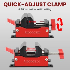 AILOOCEDI Golf Club Vise Clamp Heavy-Duty Aluminum Table Vise Rubber Clamp Instant-Release Golf Grip Shaft Removal Tool