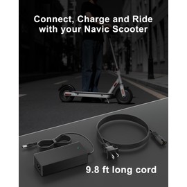 42V Replacement for Navic Electric Scooter Charger Compatible with NAVIC T5 T7 T9 36VDC 8.5" Solid Tires Electric Scooter