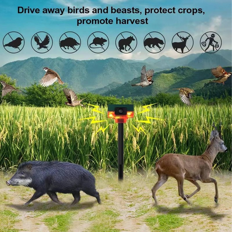 Solar Outdoor Motion Sensor Alarm IP55 Waterproof 129dB Siren 360