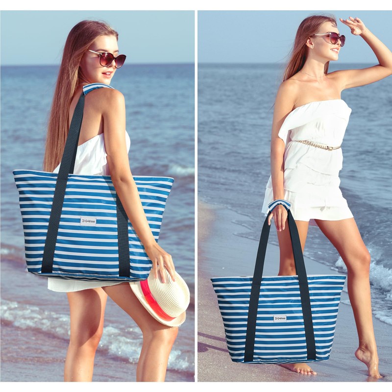 G4Free Beach Bag Waterproof Beach Tote Bag for Women Large