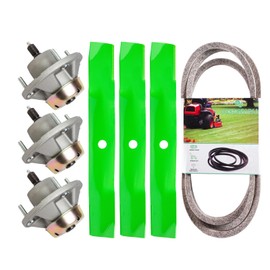 Deck Rebuild Kit for John De ere 54 inch Z425 Z445 Z435, AM124498 AM131680 Spindle(3pack)/M143520 Blade(3pack)/M154296 M158131 Be lt(1pack)