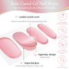 XEAOHESY 1 Sheet Semi Cured Gel Nail Strips, Sticky and