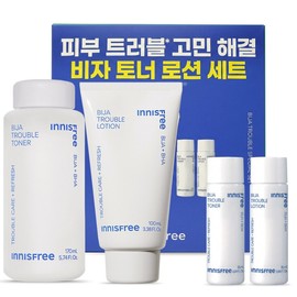 Innisfree Bija Trouble Toner Lotion 2-Piece Set (170mL+100mL) / 이니스프리 비자 트러블 토너 로션 2종세트 (170mL+100mL)