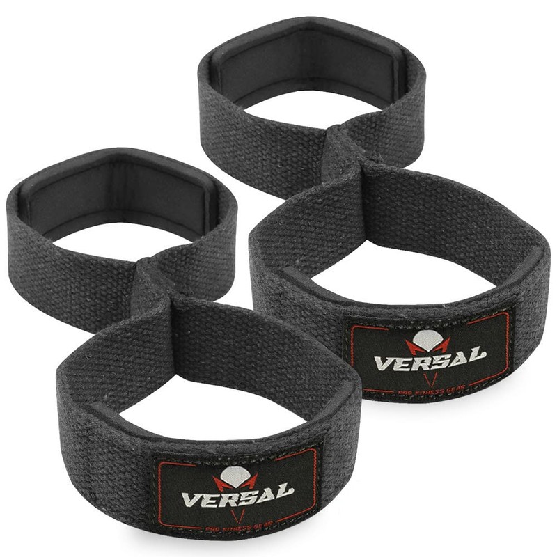 VERSAL Weight Lifting Straps Figure 8 Lifting Straps Neoprene Padded