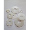 M4 x 12mm Nylon White Penny Washers Fender Repair Washer