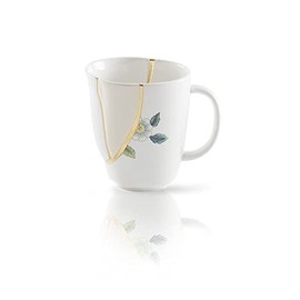 Seletti Kintsugi Mug Cup in Porcelain and 24 Carat Gold mod. 1