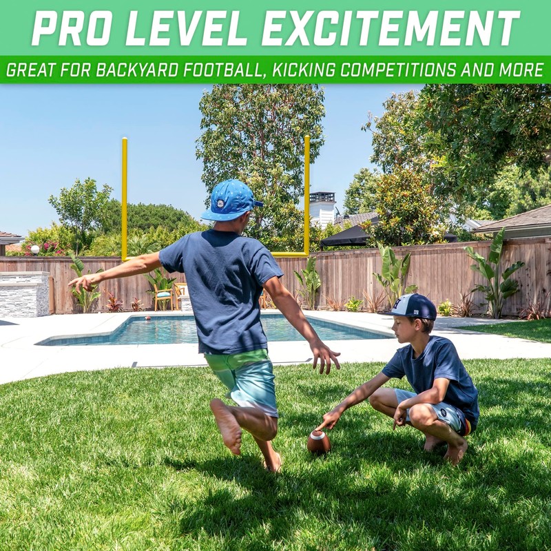 GoSports 8 ft PRO Kick Challenge Field Goal Post Set
