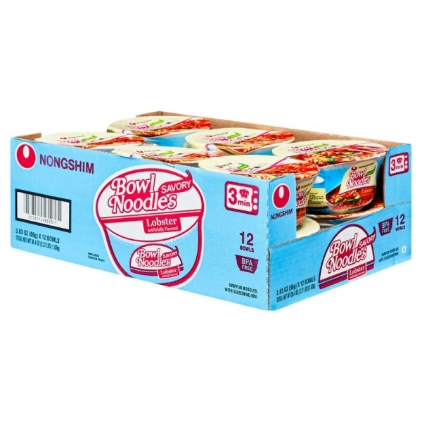 Unbranded Nongshim Bowl Noodle Savory Lobster Ramyun Ramen Noodle Soup