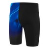 Speedo Men's Rapure Glow V Cut Jammer, Black/Cobalt Pop, 34