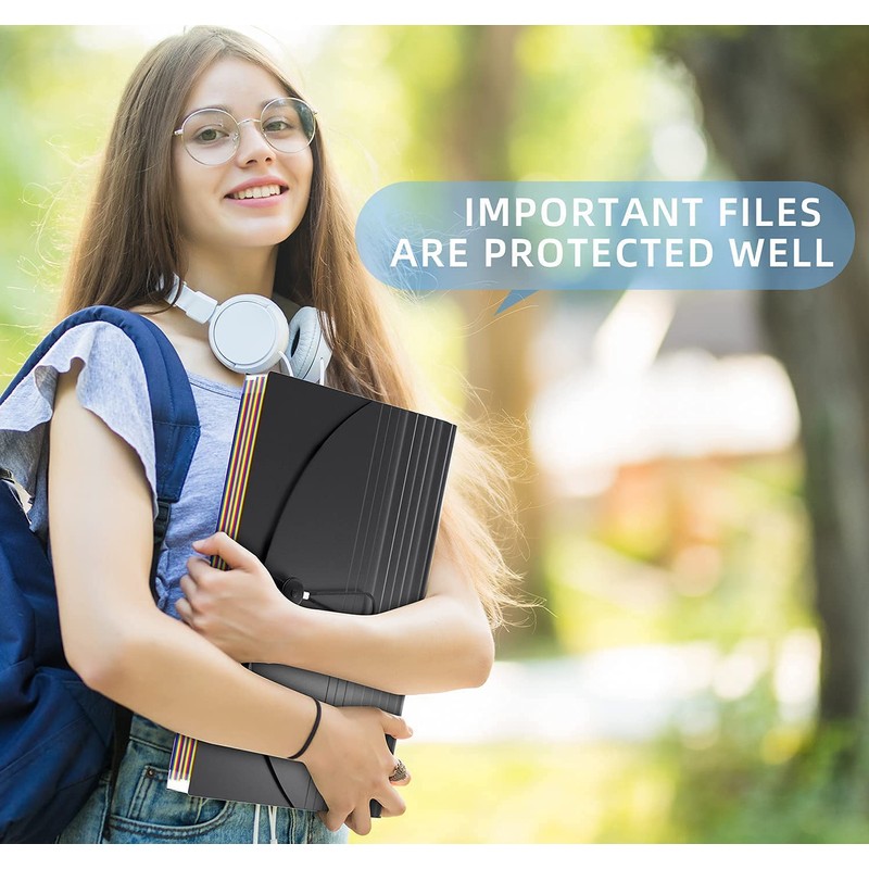 Expanding File Organiser Box Files Folder,24 Pockets Document Organiser Filing