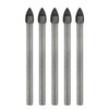 S SYDIEN 5pcs Triangle Head Tile Drill Bit 3/16 Inch(5mm)