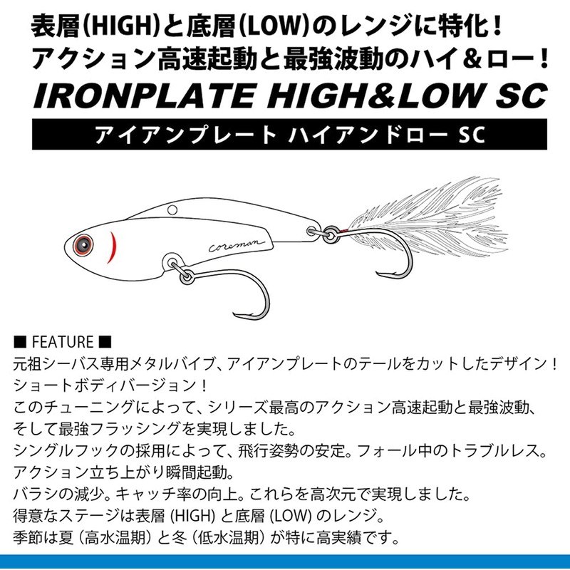 Coreman IP-35 Iron Plate, High and Low Silver Claw, 1.2
