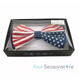 coool USA Flag America Flag Design Bow Tie Neck wear Unisex