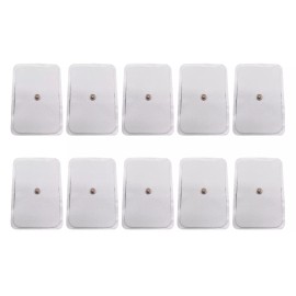 Unbranded 10 pcs Snap Electrode Pads 2.3"x3.5'' Replacement fit TENS Unit Pulse Massager