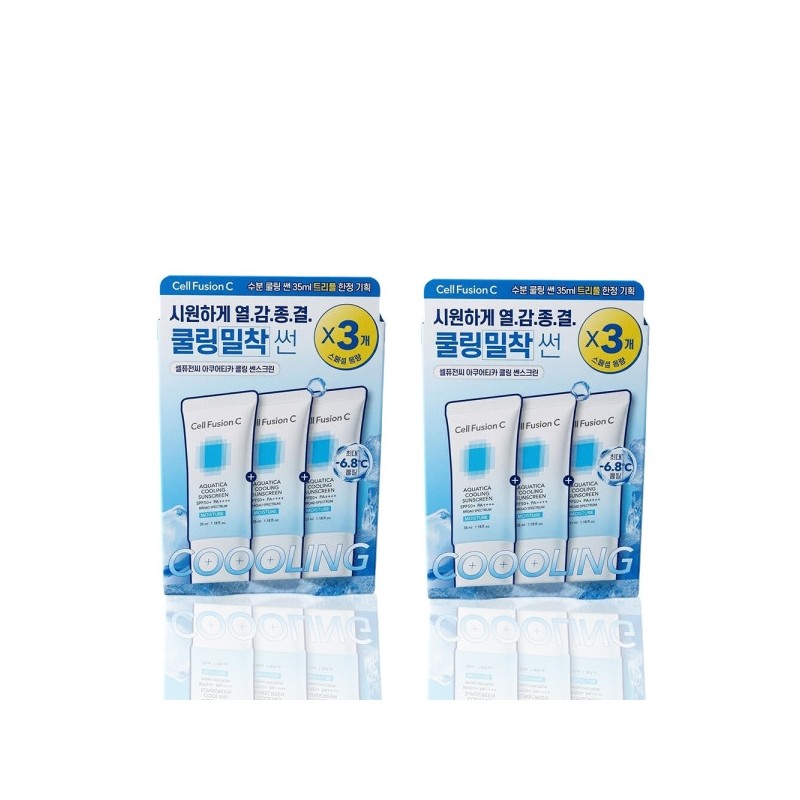Cell Fusion C Aquatica Cooling Sunscreen 35ml x6 Triple Planning