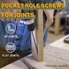 LIONMAX Pocket Screws #8 x 1 Inch, Wood Screws Coarse