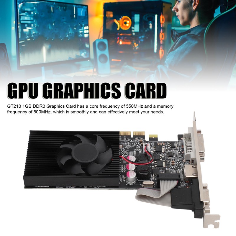 GT210 1GB DDR3 64BIT Gaming Graphics Card Support HD Multimedia