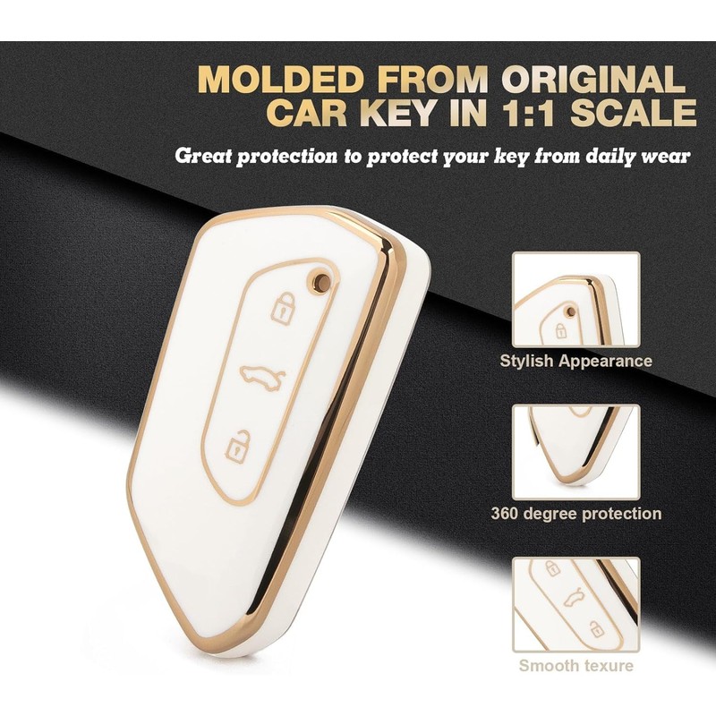 MEDZUK Key Case Compatible with VW Tiguan 3 CT1 2024-2025