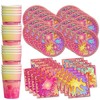 Girl Glitter Slime Making Birthday Party Supplies Set Plates Napkins
