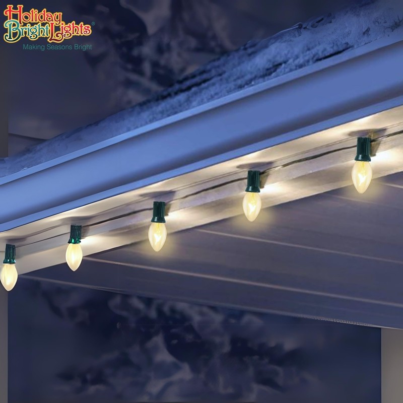 Holiday Bright Lights C7 Clear Transparent Incandescent Replacement Bulbs, String