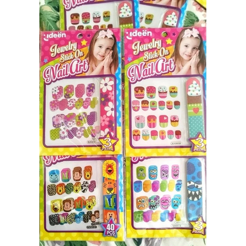 Ideën Combo Estampas Para Uñas Niños 12 Pza