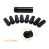 GAsupply 14x2 Lug Nuts Black, 32pcs M14x2.0 Spline Lug Nuts