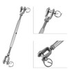 Qiilu Frame Turnbuckle Jaw Turnbuckle Jaw Bolt Stainless Steel Body