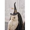 K&K Interiors 41099A 14 Inch Owl with Witch Hat On