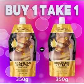 (BUY 1 TAKE 1)Brazilian Keratin Collagen Hair Mask Treatment PURE Argan Oil Collagen Hair Mask Treatment Vitamin Pelurusan Topeng yang Baik Haircare mask hair treatment essential oil serum