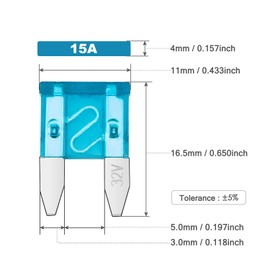 [UL Wire] Chanzon 5Pcs 16awg Add-a-circuit Fuse Tap Adapter ATM/Mini Fuse Holder For 20A Automotive Car Motorcycle