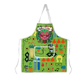 CMNIM Little Shop Horrors Musical Merch Grow for Me Kitchen Apron Piranha Plant Flower Pockets Apron Suddenly Seymour Gift (grow for me Apron)