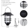 2 Pack Solar Lantern Wall Lights Fixtures, Solar Powered Porch