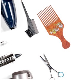 Mikinona 3pcs Chinoiserie Flower Pattern Hair Comb Retro Large Medium Small Scalp Massage Styling Combs Durable Wood Grain Hair Styling Tools for Home Salon Use