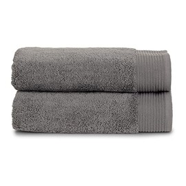 TowelSelections Organic Cotton Luxury Towels, Soft Absorbent 100% Organic Turkish Cotton, Wild Dove, 2 Bath Towels