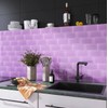 Tenedos Purple Rain 3x6 Glass Subway Wall Tile for Kitchen