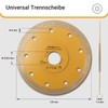 TOOLMAYS Diamond Cutting Discs 125 mm Diamond Disc for Tiles,