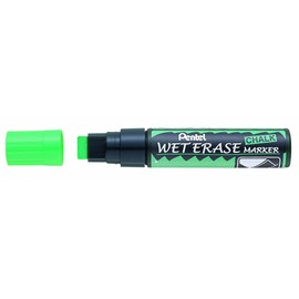 Pentel Wet Erase Chalk Marker, Green Jumbo (SMW56-D)