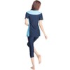 Ababalaya Burkini para mujer con cubierta moderada, 2 piezas, color