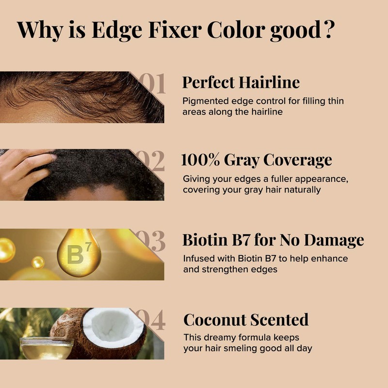 KISS Edge Fixer Color 24 HR Max Hold & 100%