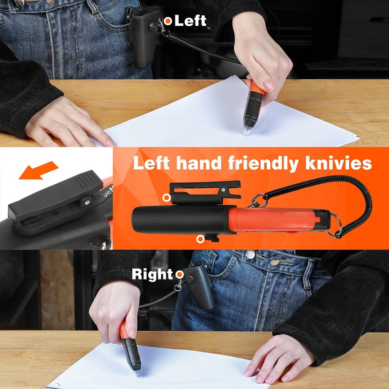 ValueMax 2-Pack Box Cutter Knife, Self-Retracting 3-Position Locking Blade, Safety