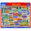 White Mountain 1000 Piece Jigsaw Puzzle State License Plates Collage
