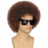 BaoZha Tou 70s tight kinky curly auburn brown afro costume