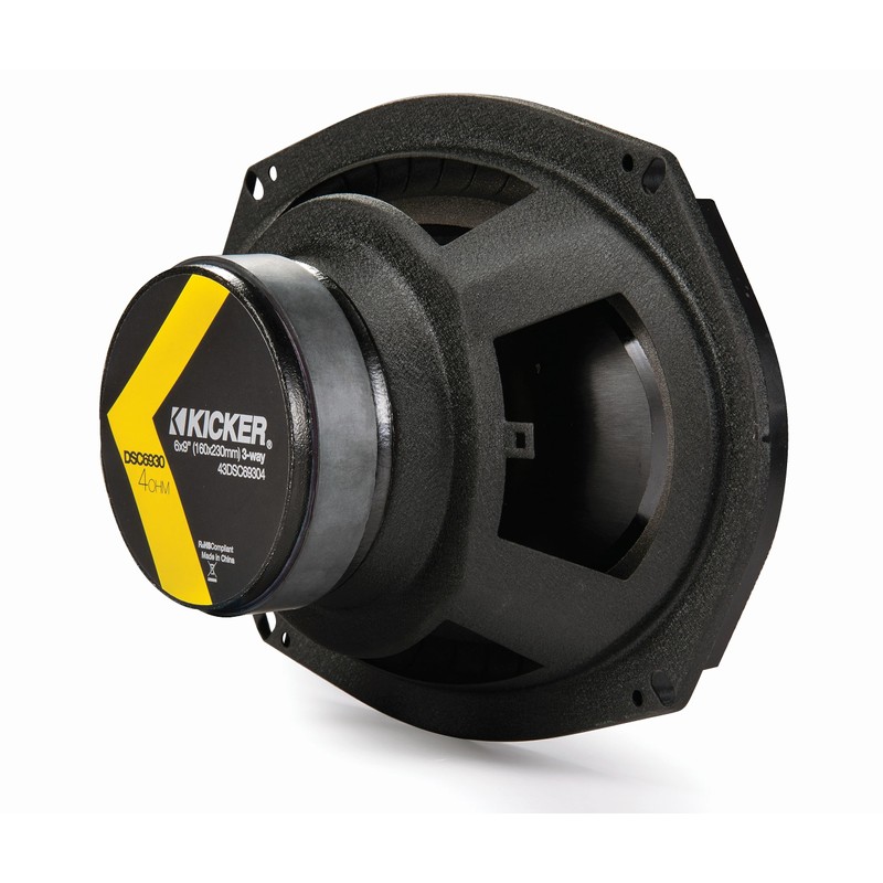 Kicker DSC6930 6x9-Inch (160x230mm) 3-Way Speakers, 4-Ohm (Pair)