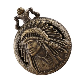 Gatuida Vintage Quartz Pocket Watch Unique Dial Design Unisex Pendant for Daily Wear Stylish Material for